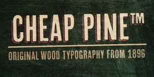 Cheap Pine Font by Hannes von Dohren