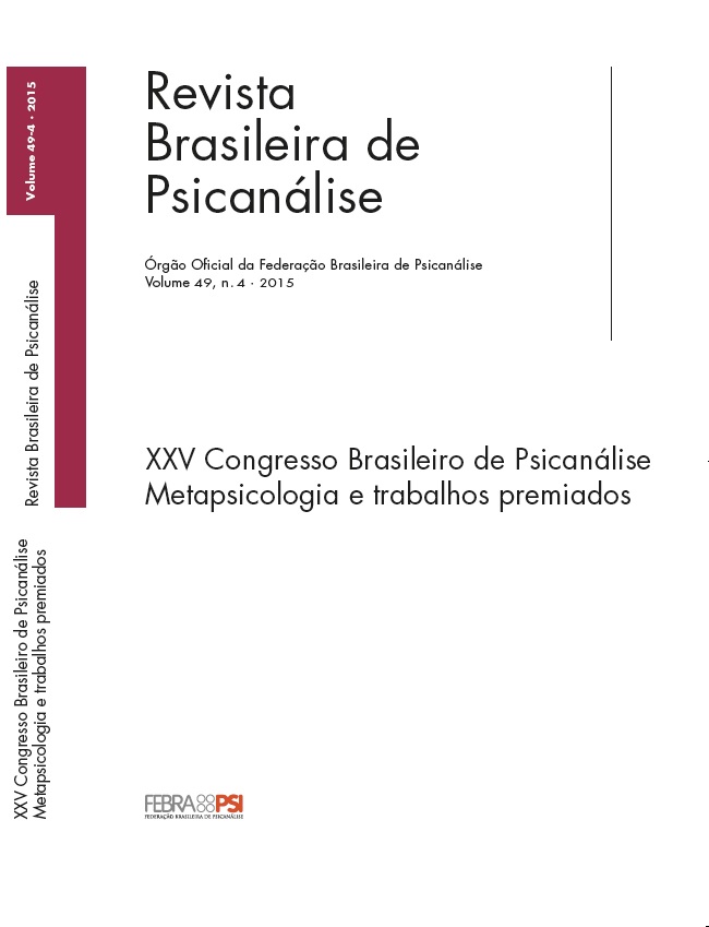 XXV Congresso Brasileiro de Psicanálise – Metapsicologia e trabalhos premiados