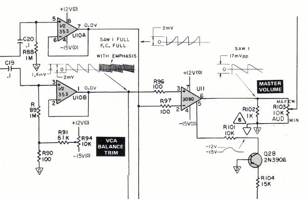 MG-1 Output Schematic