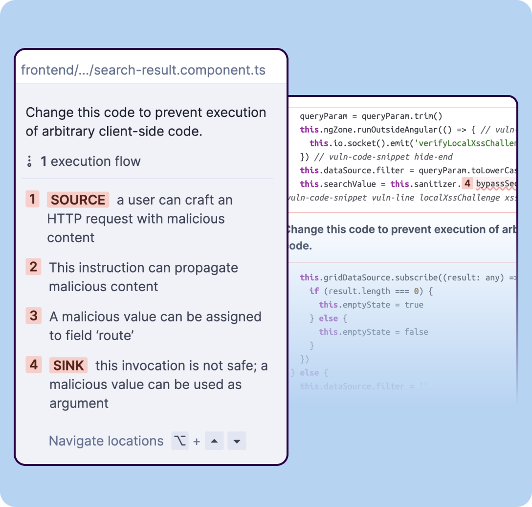 Image depicts taint analysis