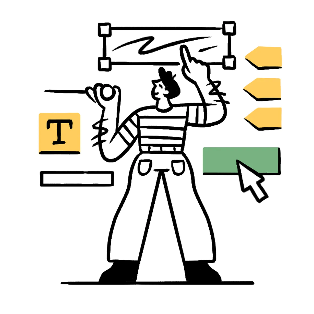 Graphic illustration of a website users dashboard view of their account with two books showing and the Blurb logo.