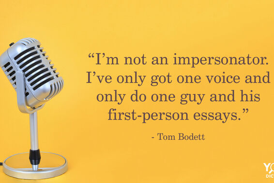 Retro Microphone Vintage With Tom Bodett Quote