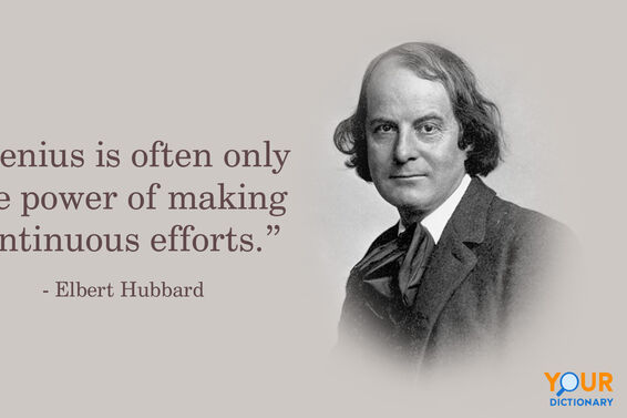 Portrait Of Elbert Hubbard With Quote