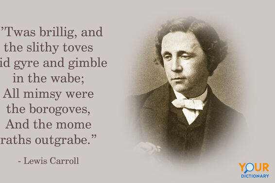 Portrait Of Lewis Carroll With Quote