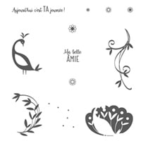Joli Paon Photopolymer Stamp Set (French) 147324s