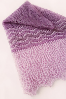 Многоцветное вязание спицами Шаль с узором зигзаги для повседневной носки Многоцветное вязание спицами Шаль с узором зигзаги