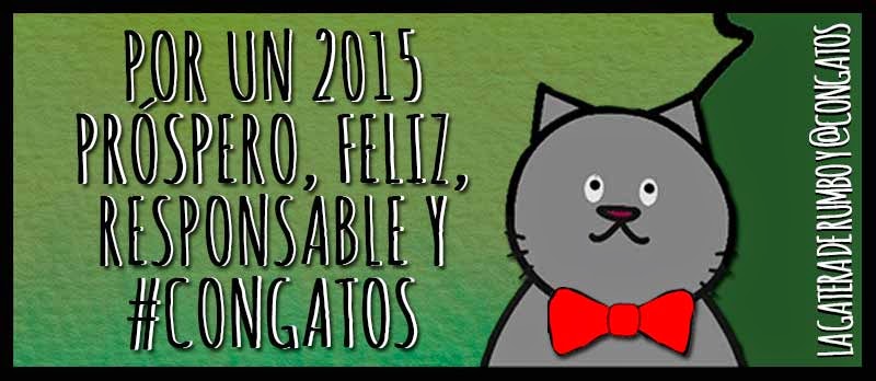 Feliz y felino 2015 con gatos...