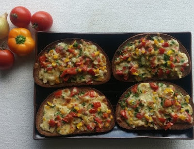 Vegetable-Laden Grilled Cheese Vegetable-Laden Grilled Cheese