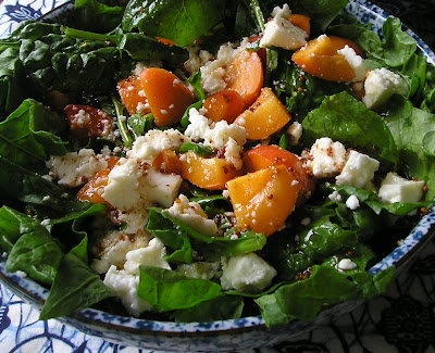 Spinach Apricot and Feta Salad Spinach Apricto and Feta Salad