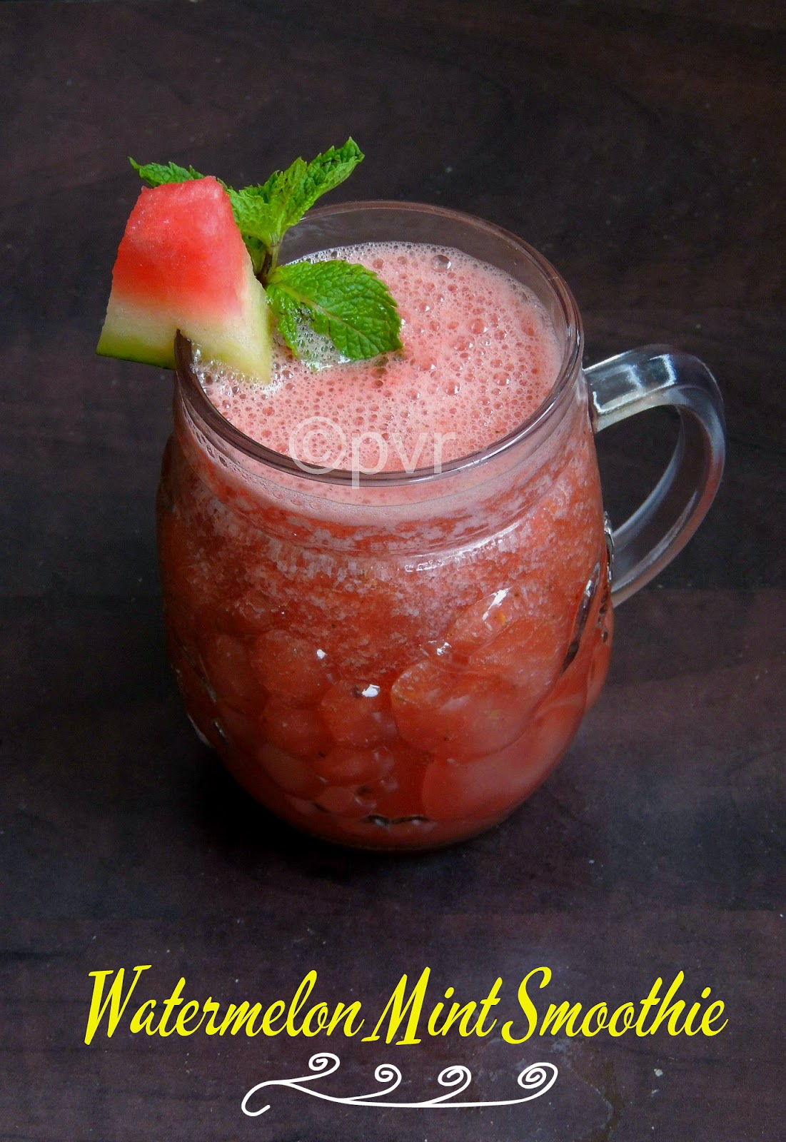 Watermelon Mint Smoothie Watermelon smoothie, Minty watermelon smoothie