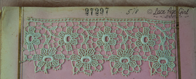 Vintage lace sample book by Jesse Rowan http://lace-age-girl.blogspot.com/2018/06/vintage-lace-sample-book.html