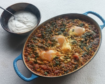 Lentils & Sorrel with Poached Eggs Lentils & Sorrel with Poached Eggs