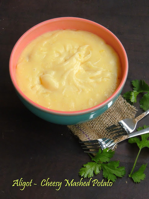 Aligot, cheesy mashed potato
