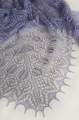 МК ажурной шали из льна МК ажурной шали из льна