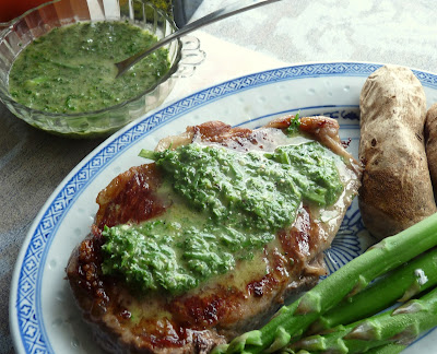 Broiled Steak with Chimichurri