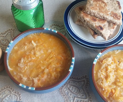 Carrot & Sauerkraut Soup with Rye-Spelt Naan Carrot & Sauerkraut Soup with Rye-Spelt Naan