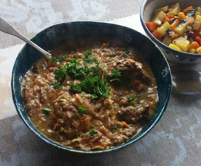 Coconut Beef & Cabbage Curry