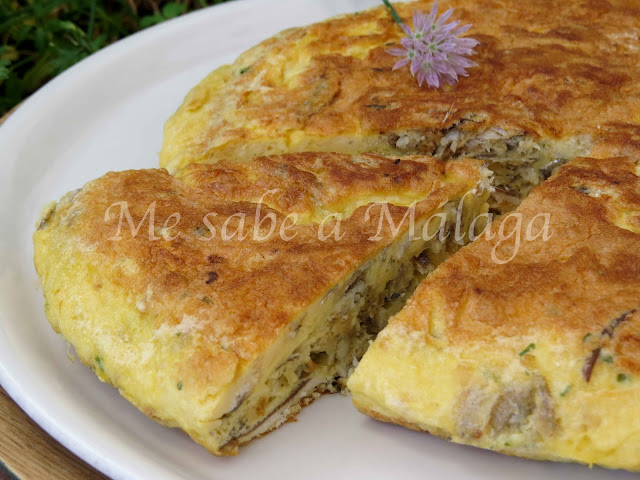 Tortilla de fritura de boquerones receta malagueña de tortilla de boquerones