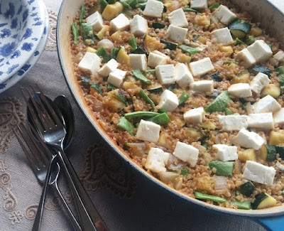 Bulgur with Feta & Vegetables Bulgur with Feta & Vegetables