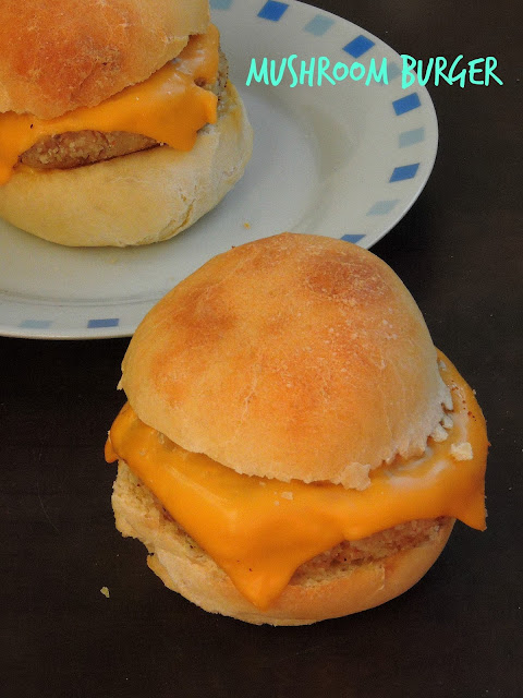 Cheese Mushroom Burger Cheese Mushroom Burger