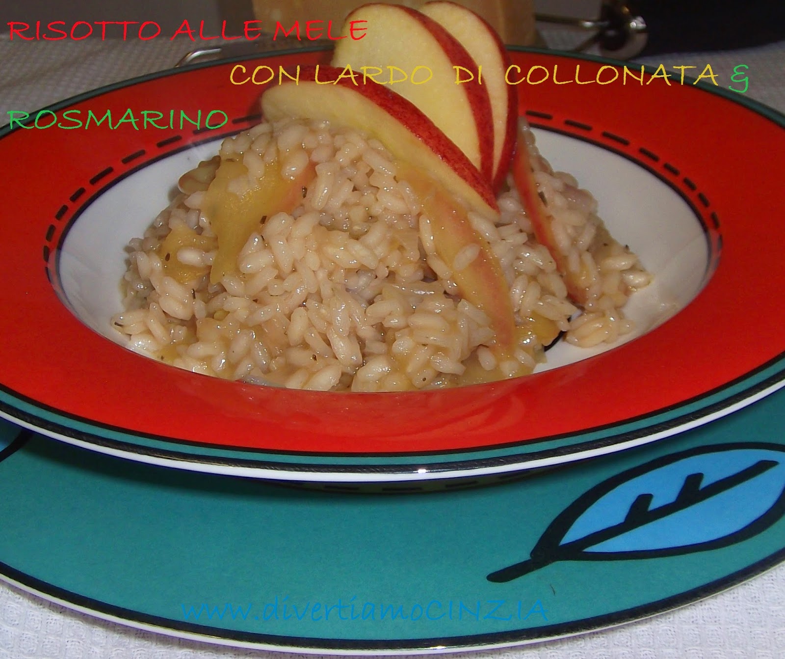 RISOTTO DI MELE CON LARDO DI COLLONATA