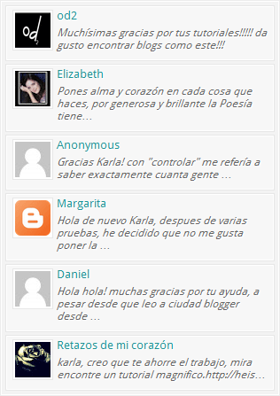 Estilo de Widget de Comentarios Estilo widget comentarios