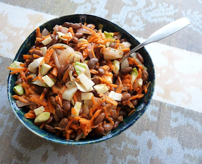Bean & Carrot Salad with Lemon-Mustard Dressing