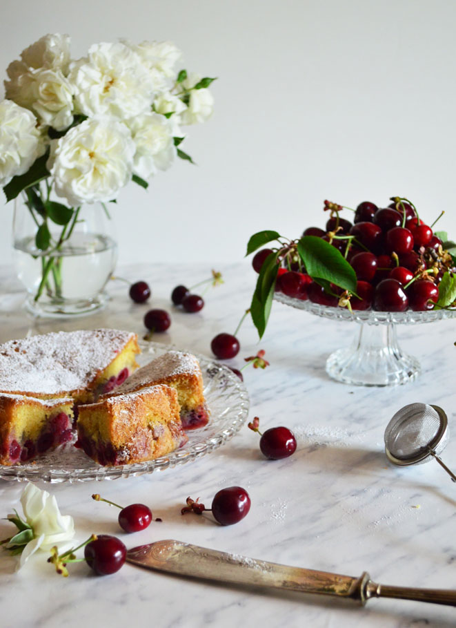 torta ciliegie torta soffice