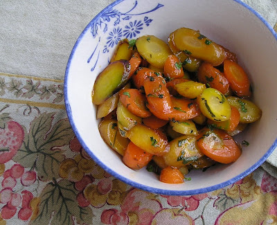 Honey Mint Glazed Carrots