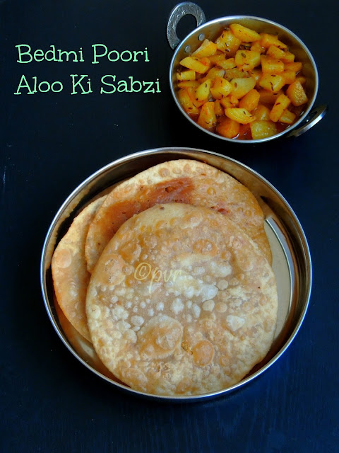 Bedmi Poori, Aloo ki sabzi Bedmi Poori, Aloo ki sabzi