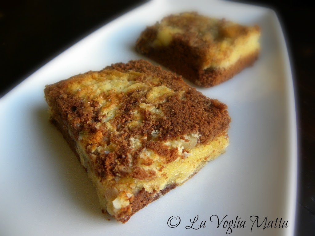 ricetta brownies marmorizzati alle mandorle ricetta brownies marmorizzati alle mandorle