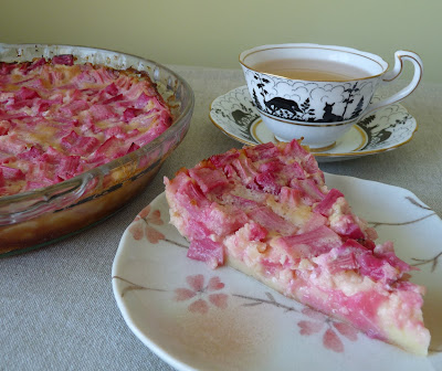 Crustless Rhubarb Custard Pie Crustless Rhubarb Custard Pie