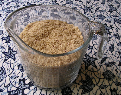 The hazelnuts reground with the sugar The hazelnuts reground with the sugar