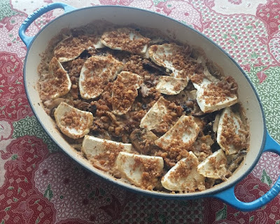 Celeriac & Mushrooms au gratin Celeriac & Mushrooms au gratin