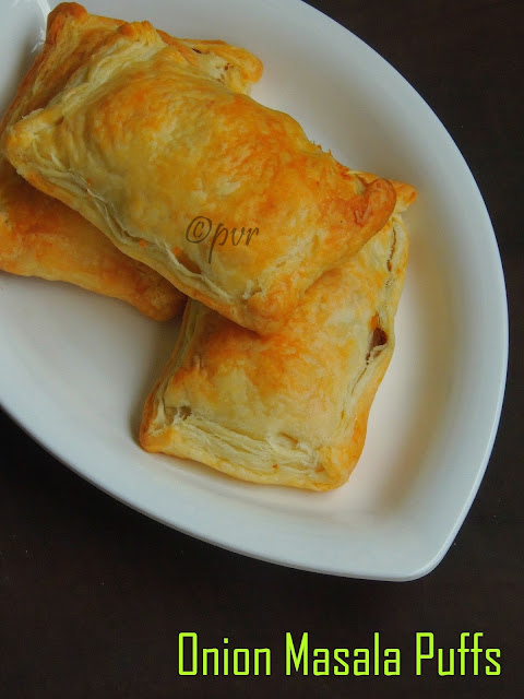 Onion Masala Puffs