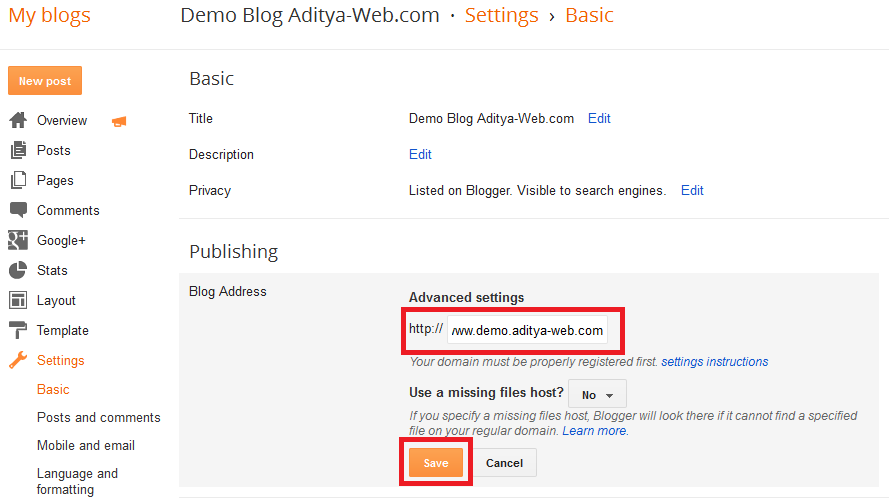 Tutorial Cara Membuat Subdomain di Blogger Tutorial Cara Membuat Subdomain di Blogger