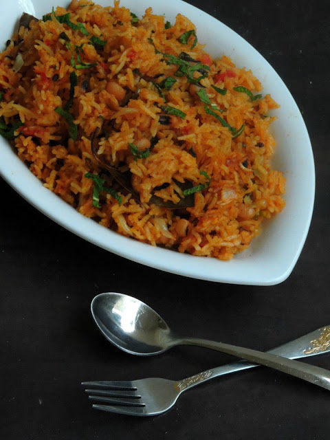 Black-eyed Peas Tomato Biriyani Black-eyed Peas Tomato Biriyani