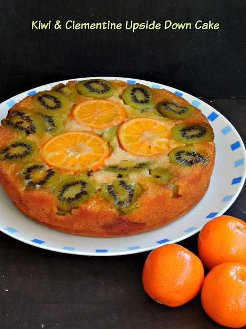 Clementine Kiwi Upside down Cake Clementine Kiwi Upside down Cake