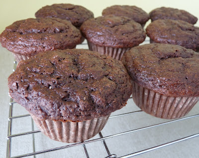 Cocoa Banana Muffins