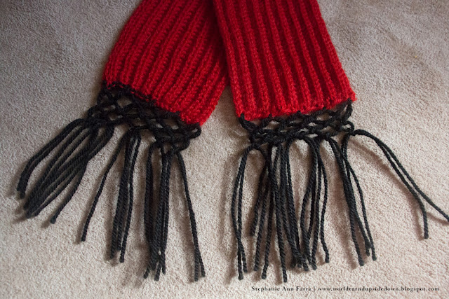 Civil War Scarf Pattern- Easy- World Turn'd Upside Down