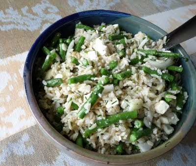 Bean and Rice Salad with Dill and Feta Bean and Rice Salad with Dill and Feta