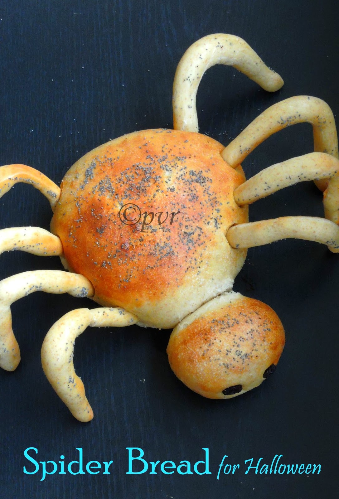 Eggless Spider bread Eggless Spider bread, 3D spider bread