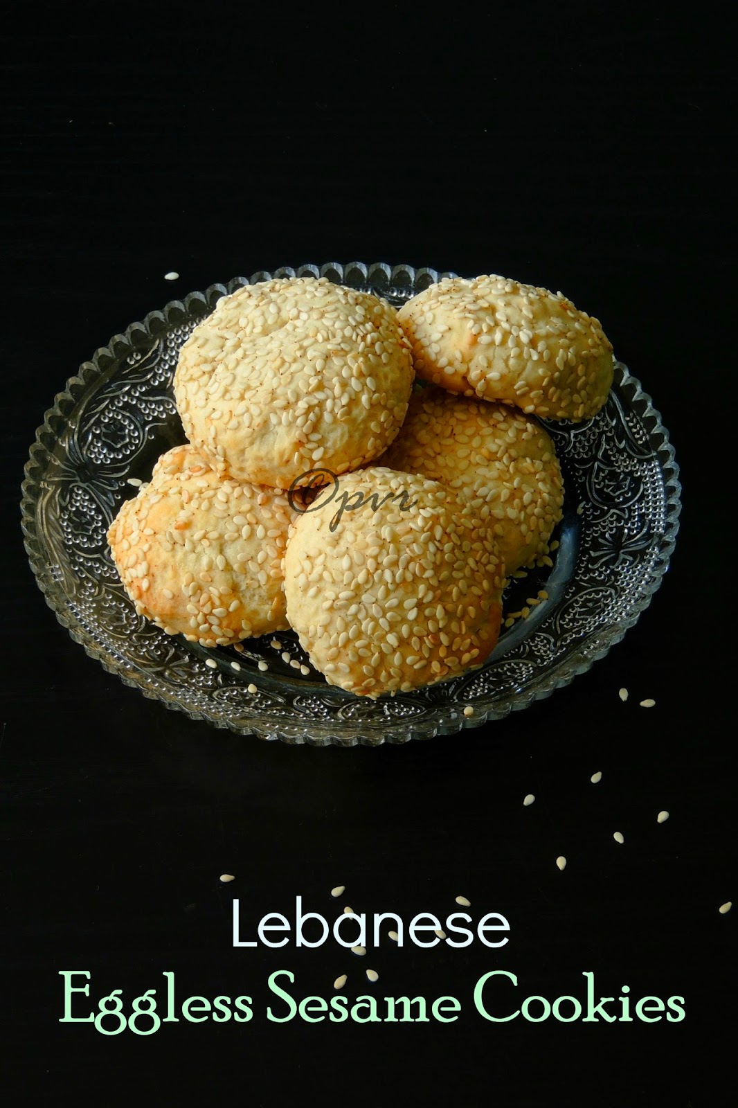 Lebanese crunchy sesame cookies, Lebanese sesame cookies 