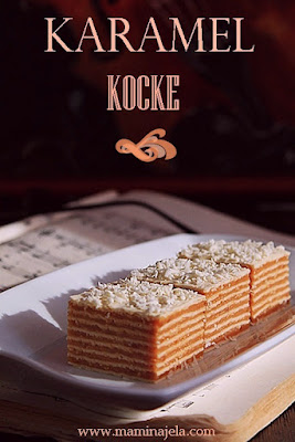 Meke karamel kocke sa rozen korama - Mamina jela Karamel kocke sa rozen korama na beloj tacni.
