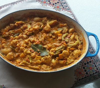 Vegetable Sabzi, a mild vegetable curry Vegetable Sabzi, a mild vegetable curry