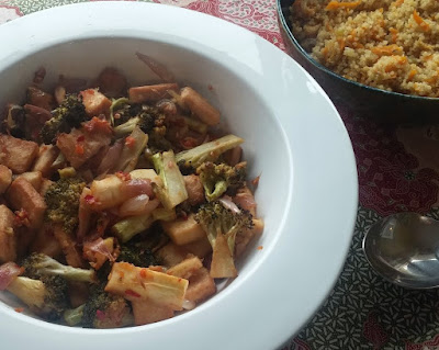 Roasted Chile-Garlic Broccoli & Tofu Roasted Chile-Garlic Broccoli & Tofu