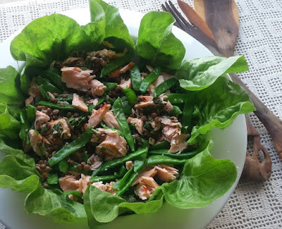 Salmon, Snow Pea & Lentil Salad Salmon, Snow Pea & Lentil Salad