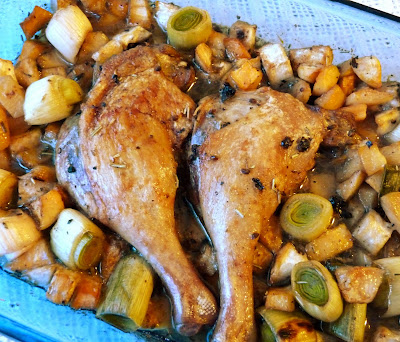 Braised Duck Legs with Rutabaga Leek and Celeriac Braised Duck Legs with Rutabaga Leek and Celeriac