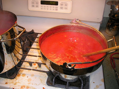 Cooking the Pasta Sauce Cooking the Pasta Sauce