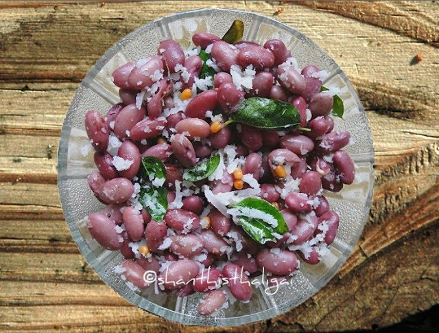 HOW TO MAKE FRESH RED BEAN STIR FRY,HOW TO MAKE FRESH RED BEAN SUNDAL,RED BEAN SUNDAL